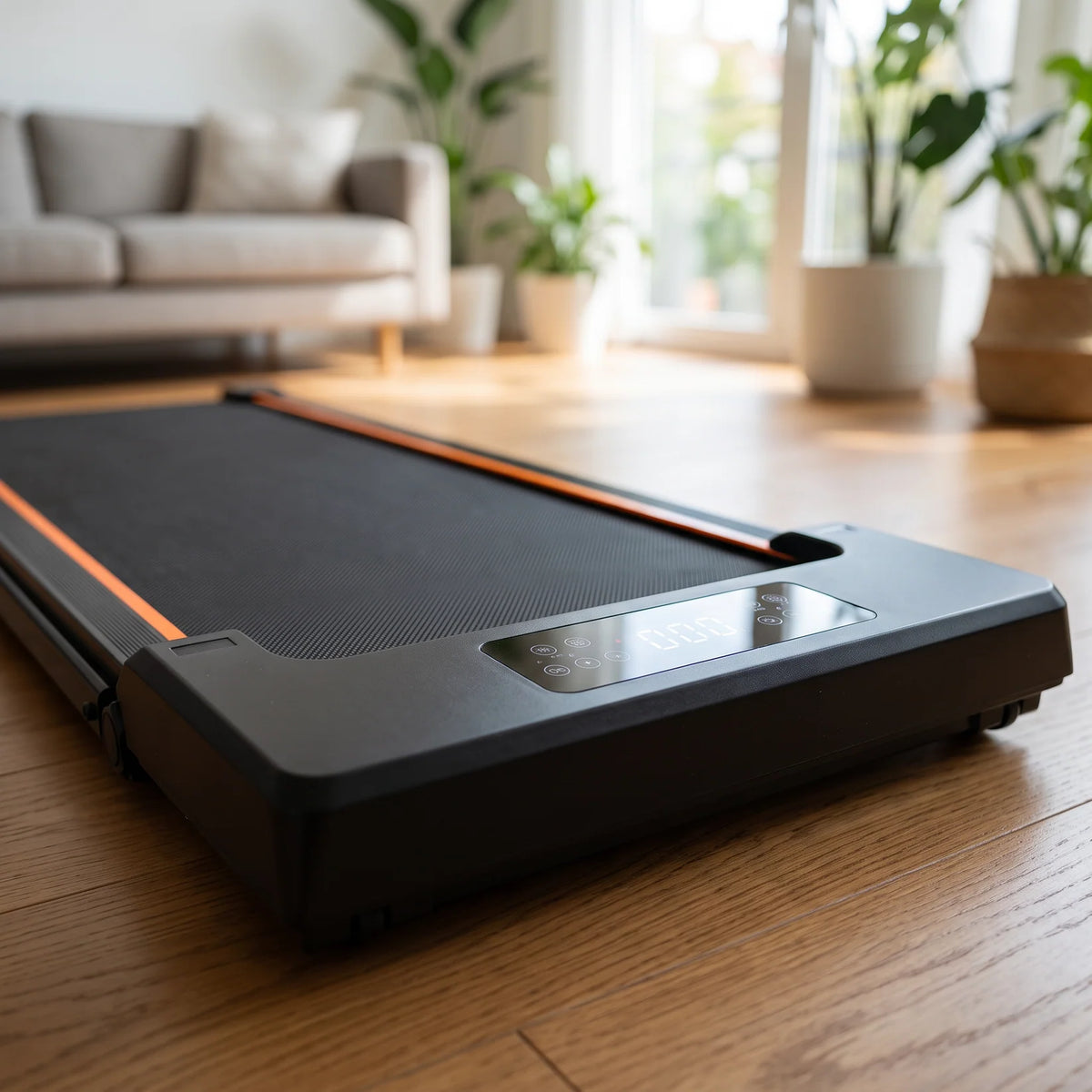 Walking pad sous un bureau assis-debout