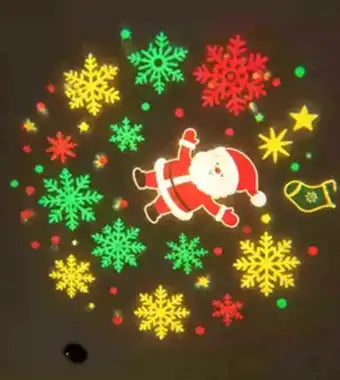 Motif Père Noël et flocons